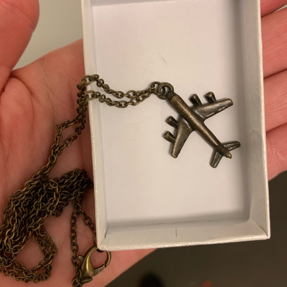 Plane necklace